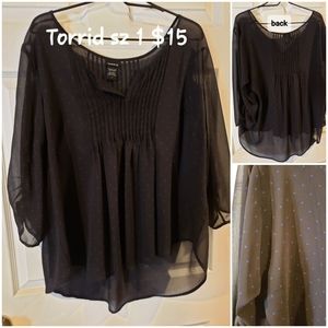 Torrid sheer blouse